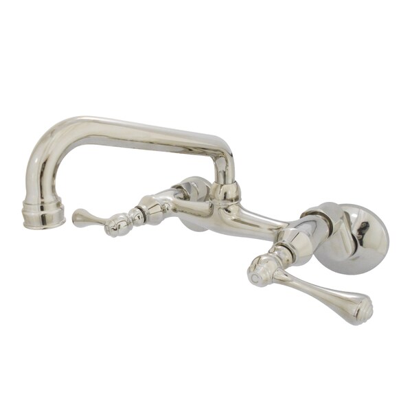 KS313PN 6-Inch Adjustable Center Wall Mount Kitchen Faucet
